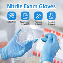 Load image into Gallery viewer, 100pc Disposable Nitrile Exam 3-mil Latex Free Medical Cleaning Food-Safe Gloves