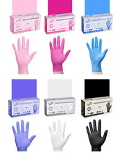 Load image into Gallery viewer, 100pcs Disposable Nitrile Ultra-Durable Gloves, 3-mil, Latex Free, Powder Free Gloves Waterproof, Tear-Resistant, Hair Dyeing, Pet Grooming, Beauty Salons, and Household Chores - Perfect for Cleaning Supplies and Household Gadgets