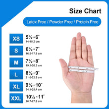 Load image into Gallery viewer, 100pcs 4Mil Blue Nitrile Disposable Gloves Latex-Free, Powder-Free, Food-Safe For Outdoor Cleaning, Cooking, Food Prepping, Professional Protective Gloves