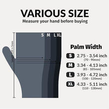Load image into Gallery viewer, 100pcs Disposable Nitrile Ultra-Durable Gloves, 5-mil, Black Gloves Disposable Latex Free, Powder Free Gloves Waterproof, Tear-Resistant, and Powder-Free for Kitchen Cleaning, Tattoo, Hair Dyeing, Pet Grooming - Perfect for Outdoor Cleaning Supplies