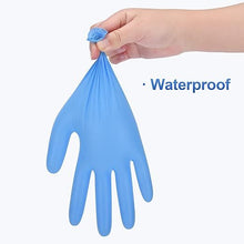 Load image into Gallery viewer, Blue Vinyl Gloves, 4 mil, Disposable Latex-Free Gloves for Cooking &amp; Cleaning, Outdoor 100-ct Box Durable Nitrile Disposable Gloves - Powder-Free, Latex-Free, High-Elasticity Comfort Fit - Food Safe for Cleaning, Hairdressing, Pets, Crafts, Cars