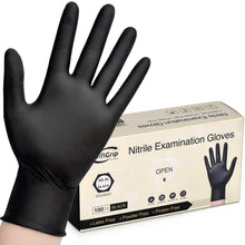 Load image into Gallery viewer, 100pc Disposable Nitrile Exam 3-mil Latex Free Medical Cleaning Food-Safe Gloves