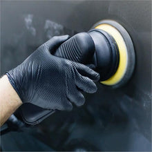 Load image into Gallery viewer, 100 pcs Heavy Duty Mechanic Nitrile Black/Orange Disposable 8 MIL Diamond Gloves