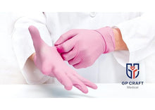 Load image into Gallery viewer, 100/ct box Pink Gloves Disposable Latex-Free Food Safe for Cooking Cleaning Household Outdoor Pet Care Beauty Spa Pink Nitrile Gloves Powder Free Disposable Latex Free