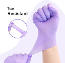 Load image into Gallery viewer, 100pcs Disposable Nitrile Ultra-Durable Gloves, 3-mil, Latex Free, Powder Free Gloves Waterproof, Tear-Resistant, Hair Dyeing, Pet Grooming, Beauty Salons, and Household Chores - Perfect for Cleaning Supplies and Household Gadgets