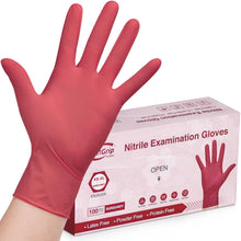 Load image into Gallery viewer, 100pc Disposable Nitrile Exam 3-mil Latex Free Medical Cleaning Food-Safe Gloves