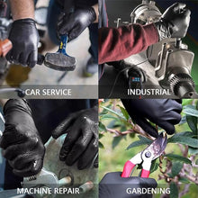 Load image into Gallery viewer, 100 pcs Heavy Duty Mechanic Nitrile Black/Orange Disposable 8 MIL Diamond Gloves