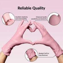 Load image into Gallery viewer, 100pc Disposable Nitrile 3-mil Latex Free Tattto Nail Hair Salon Cleaning Gloves