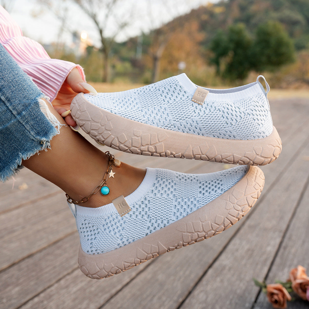 ⏰Flash Sale 50% OFF🔥Women's Sporty Casual Walking Shoes, Lightweight Breathable Thick-Soled Height-Increasing Sneakers