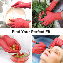 Load image into Gallery viewer, 100pc Disposable Nitrile Exam 3-mil Latex Free Medical Cleaning Food-Safe Gloves