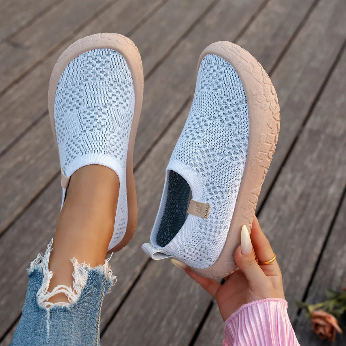 ⏰Flash Sale 50% OFF🔥Women's Sporty Casual Walking Shoes, Lightweight Breathable Thick-Soled Height-Increasing Sneakers