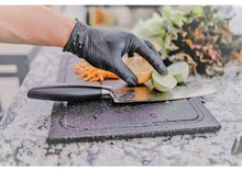 Load image into Gallery viewer, 100pcs Disposable Nitrile Ultra-Durable Gloves, 5-mil, Black Gloves Disposable Latex Free, Powder Free Gloves Waterproof, Tear-Resistant, and Powder-Free for Kitchen Cleaning, and Household Chores - Perfect for Outdoor Cleaning Supplies and Househo