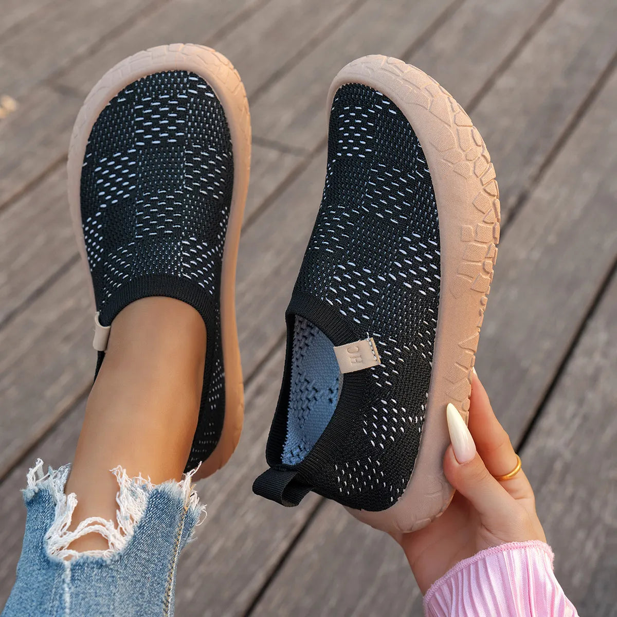 ⏰Flash Sale 50% OFF🔥Women's Sporty Casual Walking Shoes, Lightweight Breathable Thick-Soled Height-Increasing Sneakers