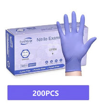 Load image into Gallery viewer, 200pcs Disposable Nitrile Ultra-Durable Gloves, 3-mil, Latex Free, Powder Free Gloves Waterproof, Tear-Resistant, and Powder-Free for Kitchen Cleaning, Tattoo, Hair Dyeing, Pet Grooming - Perfect for Cleaning Supplies and Household Gadgets
